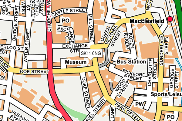 SK11 6NG map - OS OpenMap – Local (Ordnance Survey)