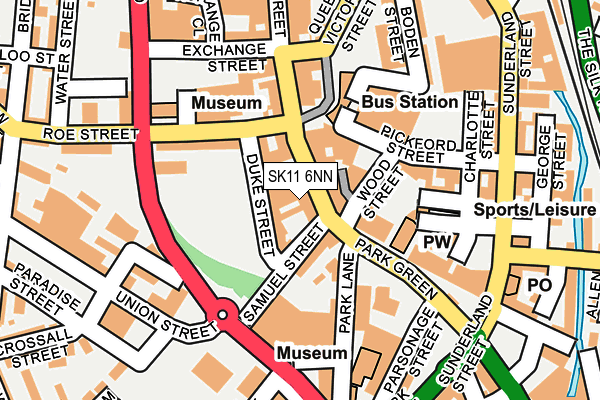 SK11 6NN map - OS OpenMap – Local (Ordnance Survey)