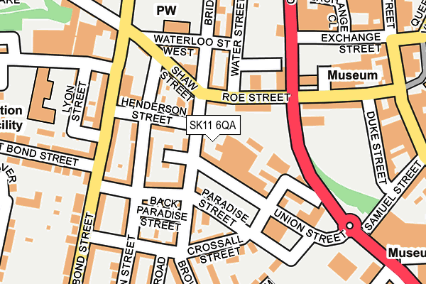 SK11 6QA map - OS OpenMap – Local (Ordnance Survey)