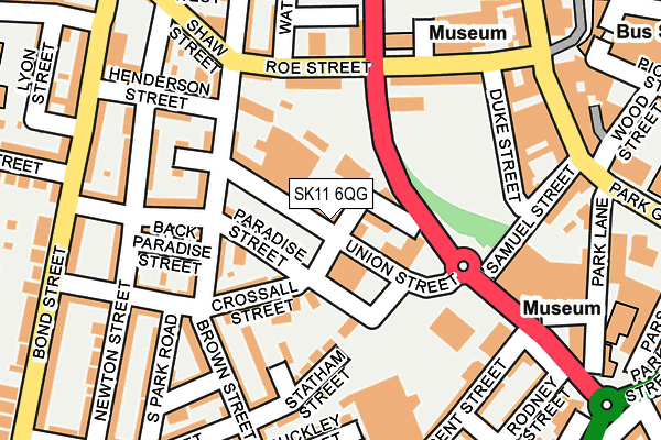 SK11 6QG map - OS OpenMap – Local (Ordnance Survey)