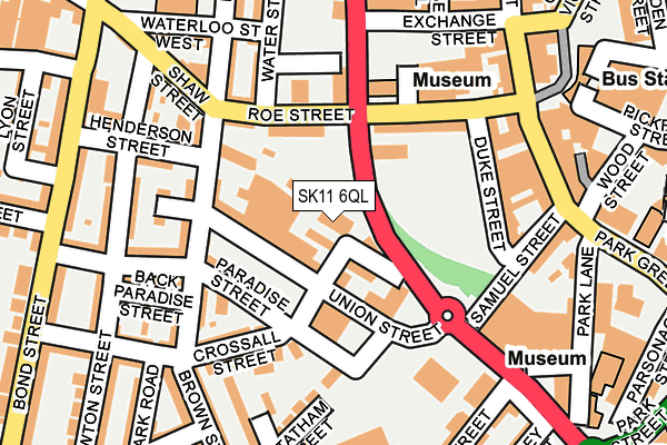 SK11 6QL map - OS OpenMap – Local (Ordnance Survey)