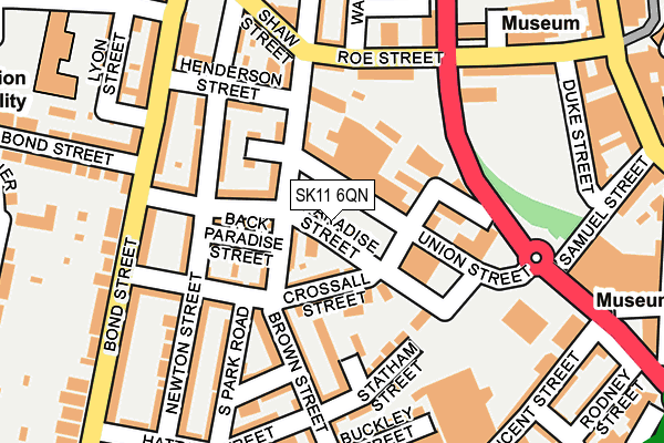 SK11 6QN map - OS OpenMap – Local (Ordnance Survey)