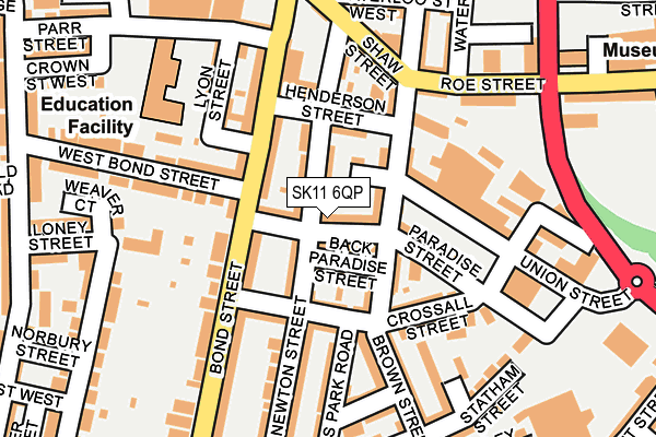 SK11 6QP map - OS OpenMap – Local (Ordnance Survey)