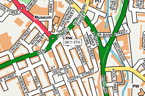SK11 6TH map - OS OpenMap – Local (Ordnance Survey)
