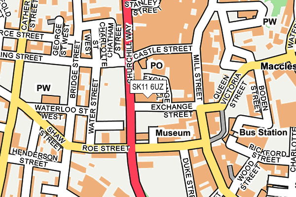 SK11 6UZ map - OS OpenMap – Local (Ordnance Survey)