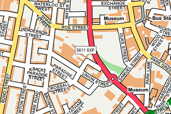 SK11 6XP map - OS OpenMap – Local (Ordnance Survey)