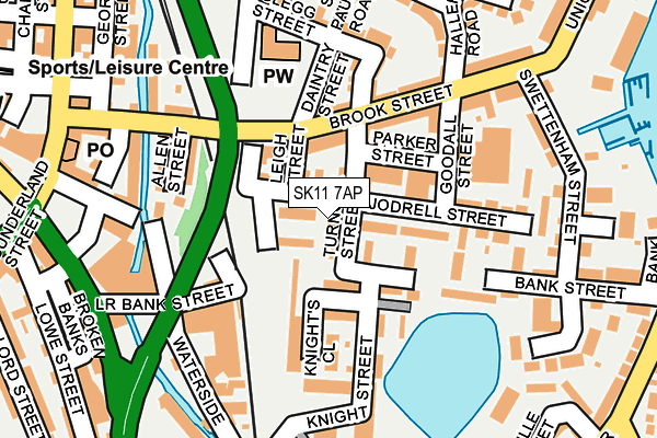 SK11 7AP map - OS OpenMap – Local (Ordnance Survey)