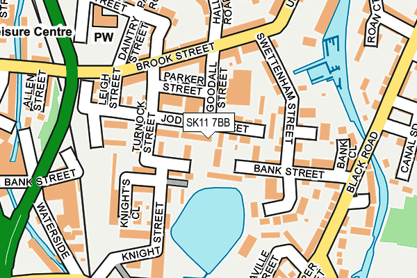 SK11 7BB map - OS OpenMap – Local (Ordnance Survey)