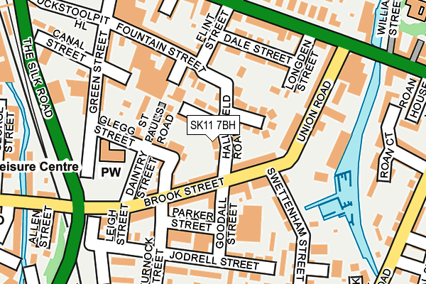 SK11 7BH map - OS OpenMap – Local (Ordnance Survey)