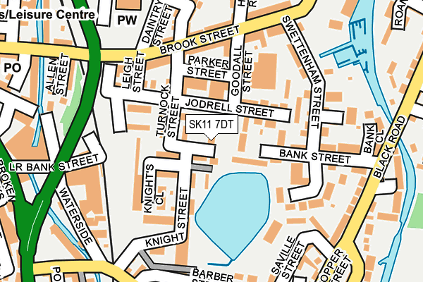SK11 7DT map - OS OpenMap – Local (Ordnance Survey)