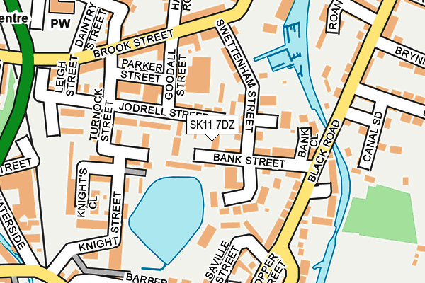 SK11 7DZ map - OS OpenMap – Local (Ordnance Survey)
