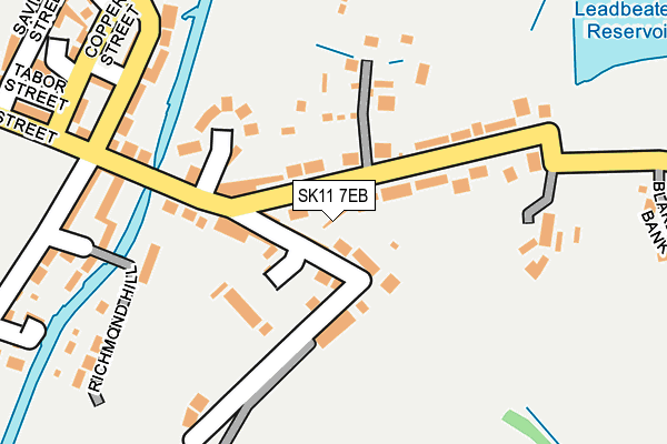 SK11 7EB map - OS OpenMap – Local (Ordnance Survey)