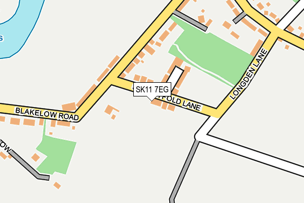 SK11 7EG map - OS OpenMap – Local (Ordnance Survey)