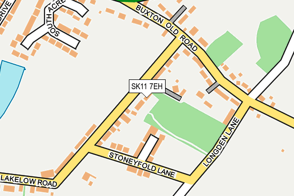 SK11 7EH map - OS OpenMap – Local (Ordnance Survey)