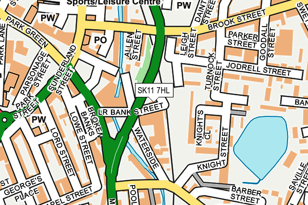 SK11 7HL map - OS OpenMap – Local (Ordnance Survey)