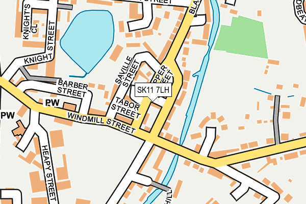 SK11 7LH map - OS OpenMap – Local (Ordnance Survey)
