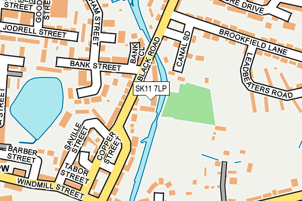 SK11 7LP map - OS OpenMap – Local (Ordnance Survey)
