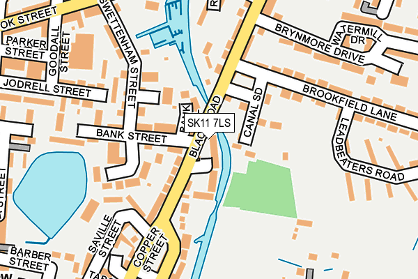SK11 7LS map - OS OpenMap – Local (Ordnance Survey)