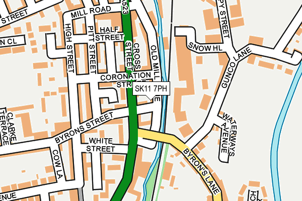 SK11 7PH map - OS OpenMap – Local (Ordnance Survey)