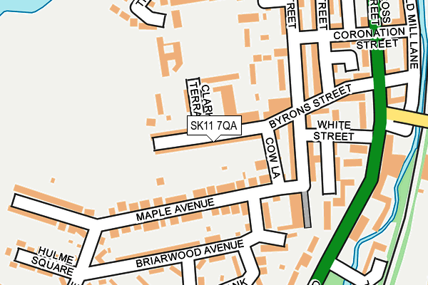 SK11 7QA map - OS OpenMap – Local (Ordnance Survey)
