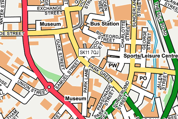 SK11 7QJ map - OS OpenMap – Local (Ordnance Survey)