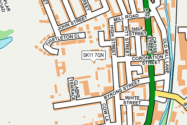 SK11 7QN map - OS OpenMap – Local (Ordnance Survey)