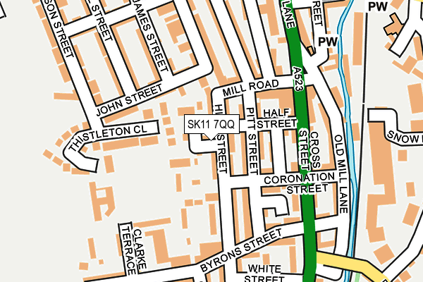 SK11 7QQ map - OS OpenMap – Local (Ordnance Survey)
