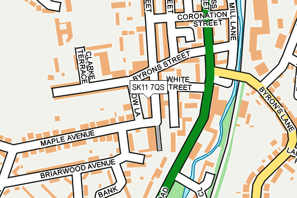 SK11 7QS map - OS OpenMap – Local (Ordnance Survey)