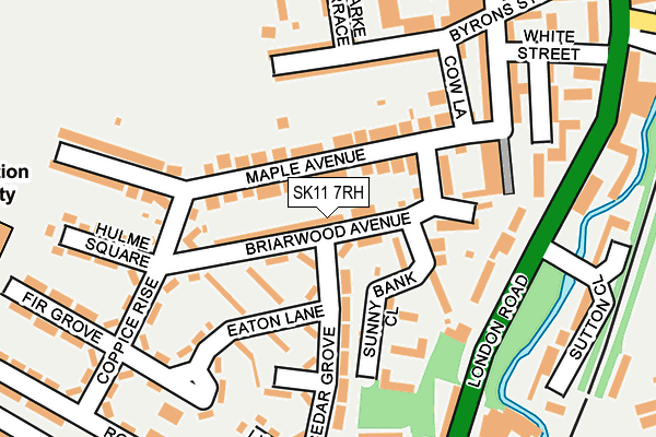 SK11 7RH map - OS OpenMap – Local (Ordnance Survey)