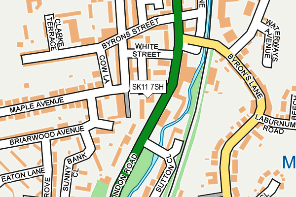 SK11 7SH map - OS OpenMap – Local (Ordnance Survey)