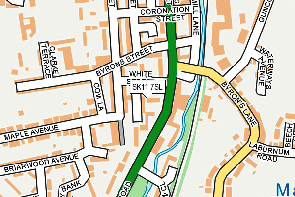 SK11 7SL map - OS OpenMap – Local (Ordnance Survey)