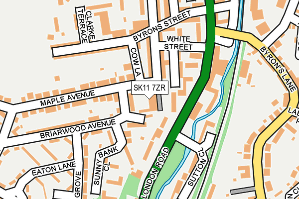 SK11 7ZR map - OS OpenMap – Local (Ordnance Survey)