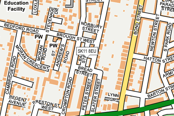 SK11 8EU map - OS OpenMap – Local (Ordnance Survey)
