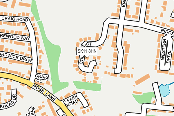 SK11 8HN map - OS OpenMap – Local (Ordnance Survey)