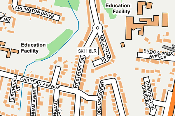 SK11 8LR map - OS OpenMap – Local (Ordnance Survey)