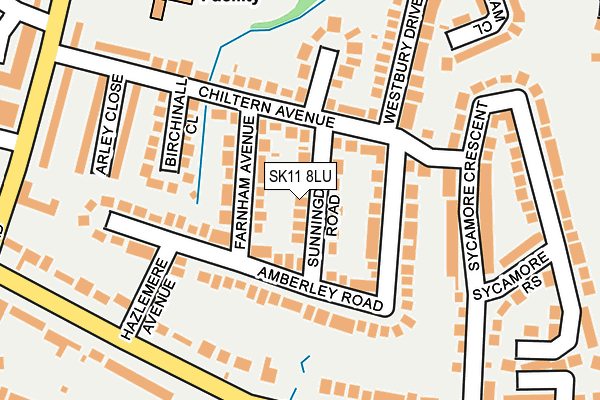 SK11 8LU map - OS OpenMap – Local (Ordnance Survey)