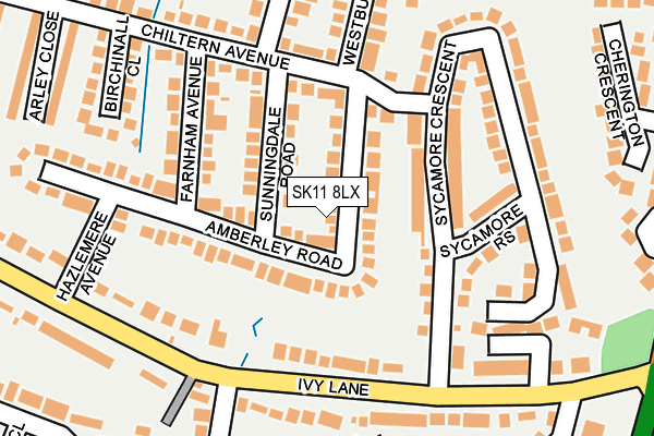SK11 8LX map - OS OpenMap – Local (Ordnance Survey)