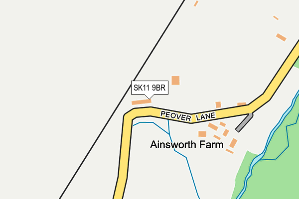 SK11 9BR map - OS OpenMap – Local (Ordnance Survey)