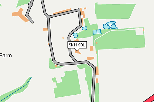 SK11 9DL map - OS OpenMap – Local (Ordnance Survey)