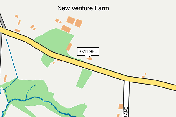 SK11 9EU map - OS OpenMap – Local (Ordnance Survey)