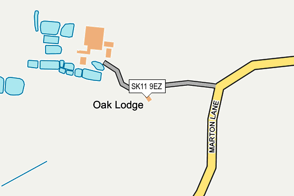 SK11 9EZ map - OS OpenMap – Local (Ordnance Survey)