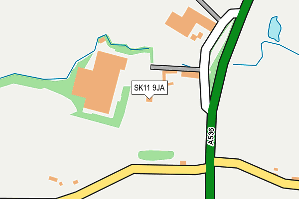 SK11 9JA map - OS OpenMap – Local (Ordnance Survey)