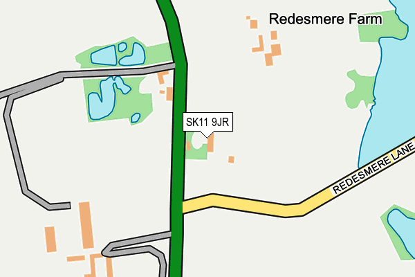 SK11 9JR map - OS OpenMap – Local (Ordnance Survey)