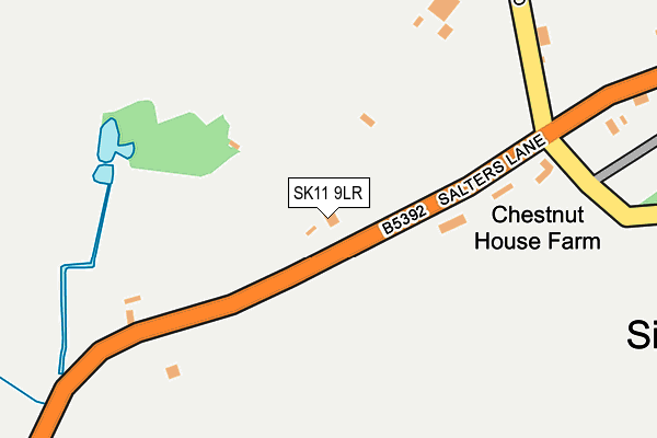 SK11 9LR map - OS OpenMap – Local (Ordnance Survey)