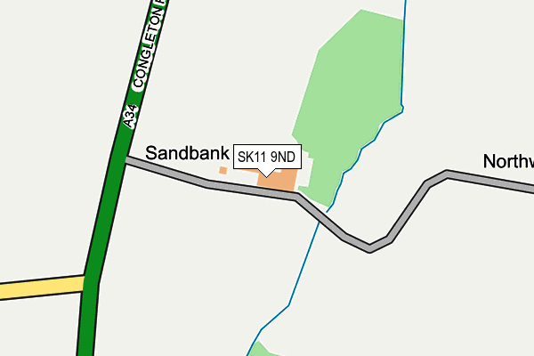 SK11 9ND map - OS OpenMap – Local (Ordnance Survey)