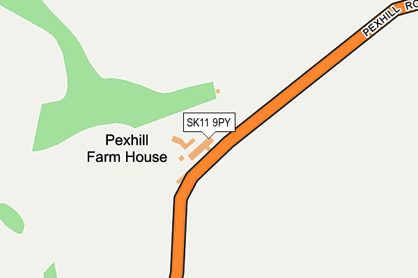 Map of BELL MEADOW LIMITED at local scale