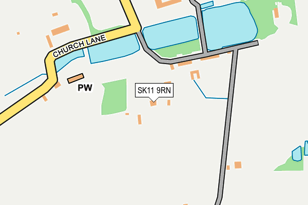 SK11 9RN map - OS OpenMap – Local (Ordnance Survey)