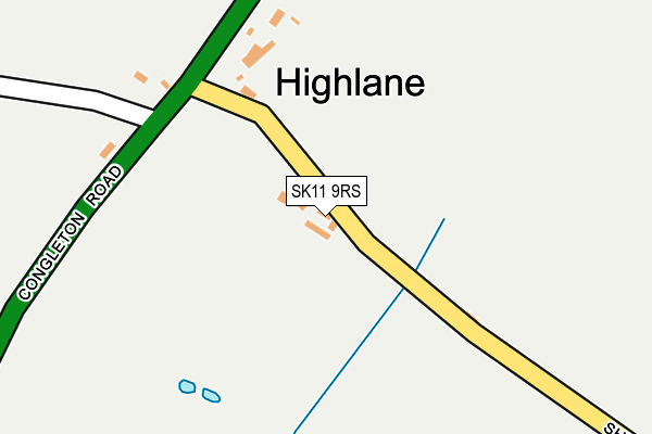 SK11 9RS map - OS OpenMap – Local (Ordnance Survey)