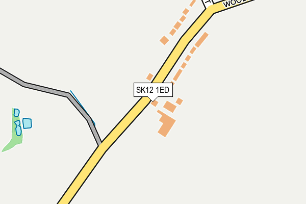 SK12 1ED map - OS OpenMap – Local (Ordnance Survey)