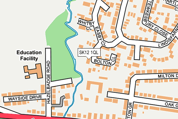 SK12 1QL map - OS OpenMap – Local (Ordnance Survey)